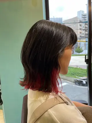 ミディアム 末石 智のヘアスタイル
