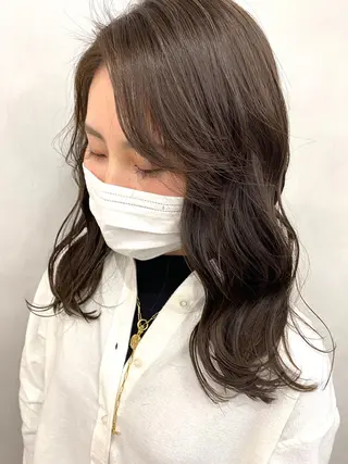ミディアム カラー カラー系/カット特化 🟠オオタキマサシのヘアスタイル