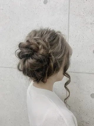 ロング ヘアアレンジ 京都最安価エクステ muuka🦋のヘアスタイル
