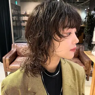 セミロング カラー パーマ kohei 【期間限定募集】のヘアスタイル