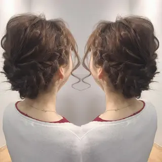 ヘアアレンジ 【体験】韓国 メイク&ヘア天神のヘアスタイル