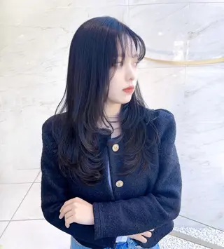 ロング 梶 久菜乃のヘアスタイル