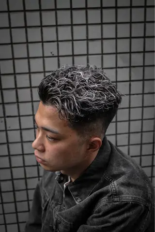ショート カラー パーマ メンズ 💈men's💈 satoru中目黒のヘアスタイル