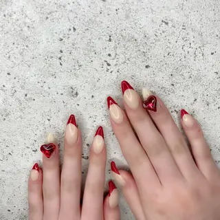 ロング カラー パーマ ヘアアレンジ メンズ キッズ ネイル マツエク・マツパ アイブロウ Salon Ｋのネイルデザイン