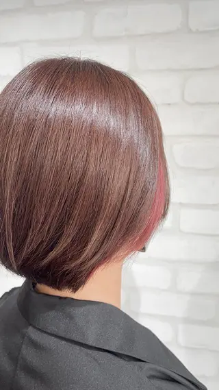 ショート 栄/レイヤーカット /ケアブリーチ🍁楓のヘアスタイル