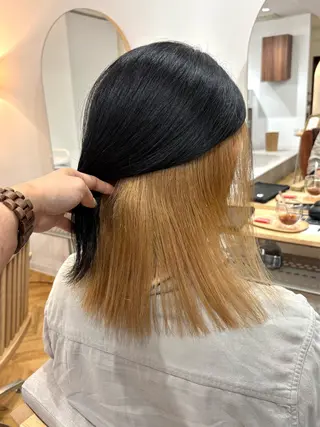 ミディアム カラー ノエ/ インナーカラー/高岳のヘアスタイル