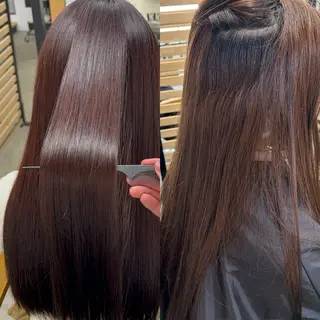 ロング 1回で綺麗になる 髪質改善 小山光のヘアスタイル