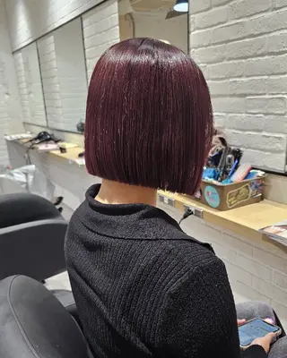 ショート Ayu🐾縮毛矯正/ ブリーチ無しカラーのヘアスタイル