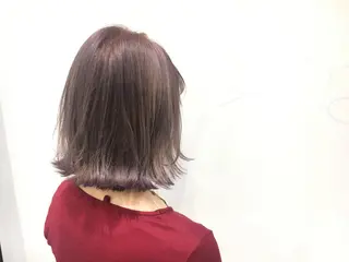 ミディアム カラー 野上 綾香のヘアスタイル