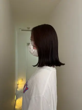 セミロング レイヤー /髪質改善 /愛実のヘアスタイル