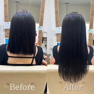 まひろ エクステ／ハイトーンのヘアスタイル