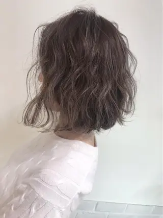 セミロング カラー ✨大人ショート特化 /カットモデル/銀座のヘアスタイル
