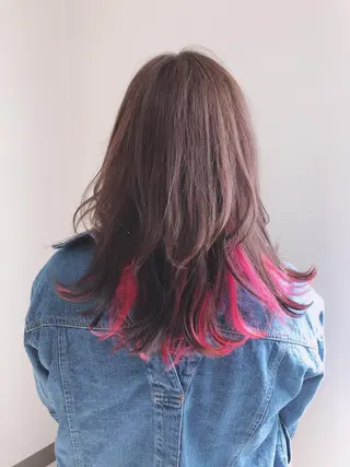 セミロング カラー ANAZAhair アナザ　ヘアーのヘアスタイル