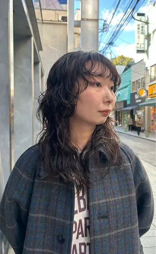 ロング パーマ 横浜カラー/ブリーチ SAKI💫のヘアスタイル