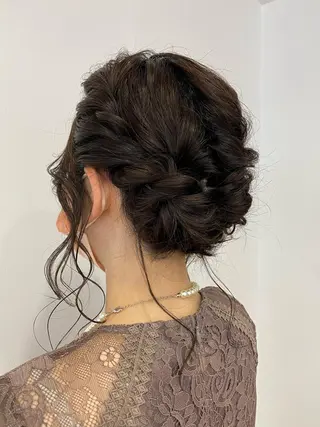 ミディアム ヘアアレンジ 💫お呼ばれヘア💫 men's✨ともえ✨のヘアスタイル