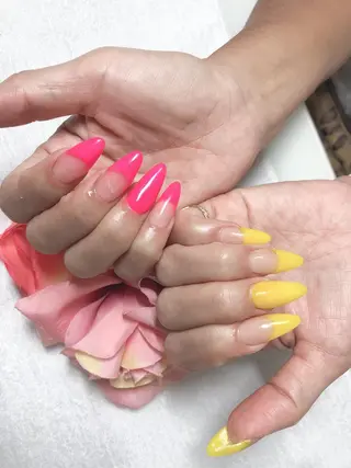 セミロング ネイル 《LB》ラブリエ Nail&eyeのマツエク・マツパデザイン