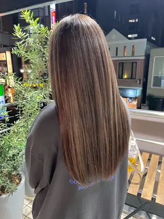ロング カットパーマ 🌀あさみのヘアスタイル