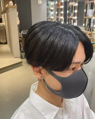 ショート パーマ メンズ 梅田茶屋町メンズ 専門美容師 山元一平のヘアスタイル