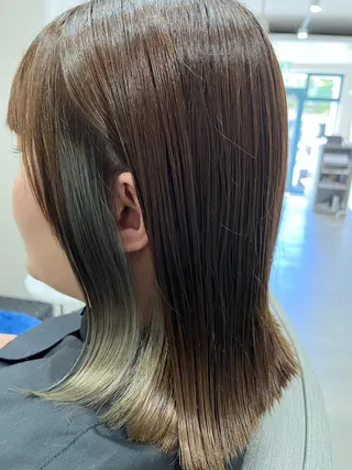 ミディアム カラー liL  hair サトウリョウタのヘアスタイル