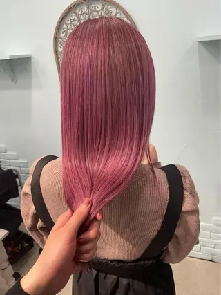 ロング カラー ヘアアレンジ Bob&ハイトーン 専門家CHIHIROのヘアスタイル