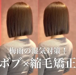 ショート 莉乃/縮毛矯正/髪質 改善/艶カラーのヘアスタイル