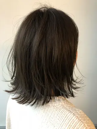 ミディアム カラー レイヤーカット✂️ 横浜No1♡下鳥翔子のヘアスタイル