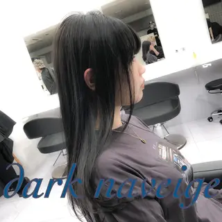 セミロング ハイトーン×レイヤー カットTAKUMIのヘアスタイル