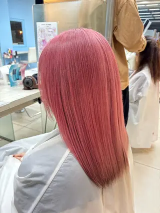 セミロング カラー 🫧ダメージレス🫧 松下のヘアスタイル