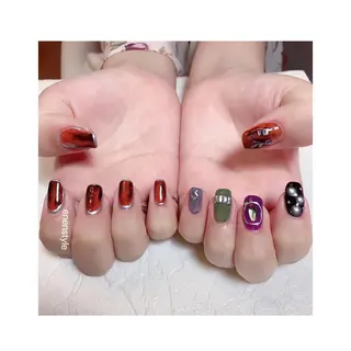 ショート ネイル 👑enen style👑のネイルデザイン