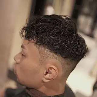 ショート パーマ メンズ 吉祥寺バーバー takumiのヘアスタイル