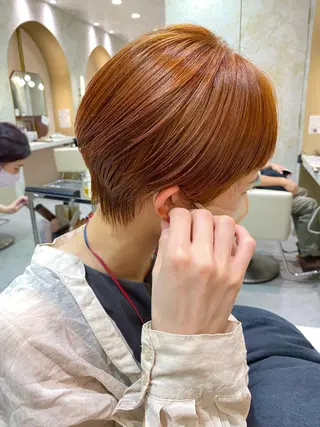 ショート カラー 店長/mao/ 前髪/顔周りカットのヘアスタイル