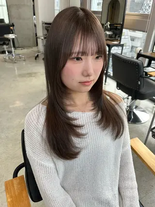 ロング 大友 正晴のヘアスタイル
