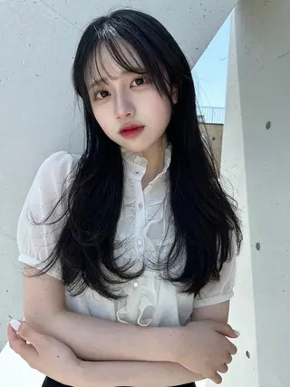 ロング *上品ヘア🤎銀座 技術モデル募集中🥣のヘアスタイル