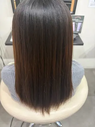 セミロング ストレート/カラー 特化雪本☃️のヘアスタイル