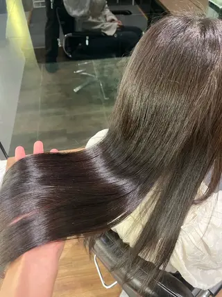 カラー 縮毛矯正/韓国風ヘア /ツバキのヘアスタイル