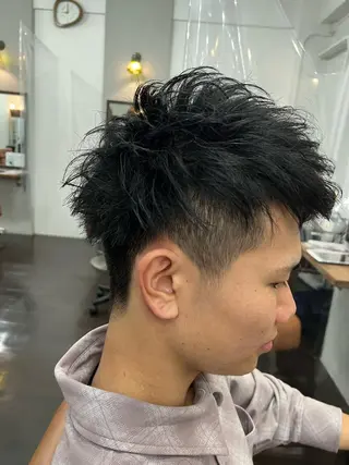 メンズ キッズ 名駅/艶韓国風ヘア miyabiのヘアスタイル