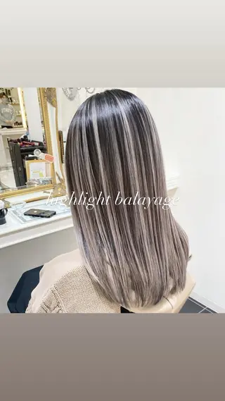 セミロング カラー 大宮/バレイヤージュ 髪質改善/澤田隆誠のヘアスタイル