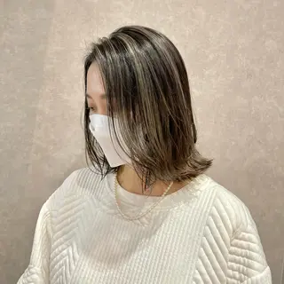 ミディアム カラー 一ノ瀬 暁のヘアスタイル