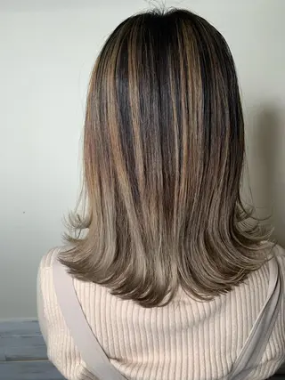 ミディアム カラー メンズサロン ANSWERのヘアスタイル