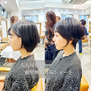 ショート 👑銀座ショート/ 絶壁補正/金子涼👑のヘアスタイル