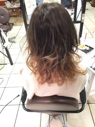 ミディアム カラー 西村 達哉のヘアスタイル