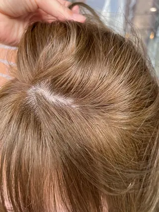 ロング カラー Vicky オリーブ メンズカジュアルのヘアスタイル