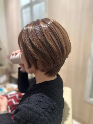 ショート 韓国風レイヤーカット 🇰🇷❕モカのヘアスタイル