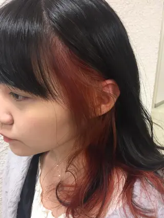 ロング カラー 盛れるレイヤーカット 得意🌹井上美沙のヘアスタイル
