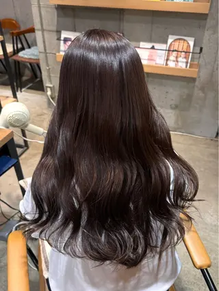 ロング カラー ヘアアレンジ 顔まわり/艶カラー/ 🤎himari🤎のヘアスタイル