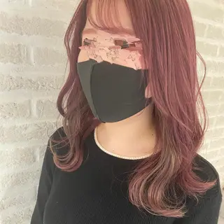 セミロング カラー ヘアアレンジ 北岡 慶子 大宮駅西口徒歩3分のヘアスタイル