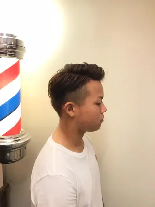 ショート パーマ メンズ 牧 颯斗のヘアスタイル