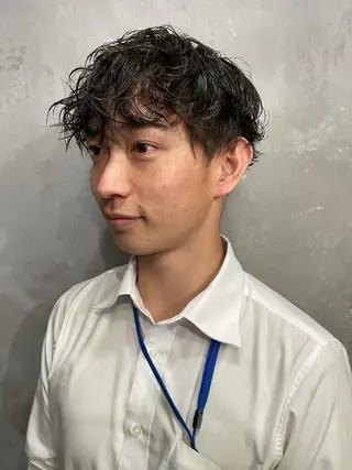 ショート パーマ メンズ メンズパーマ メンズ特化ryoのヘアスタイル