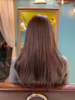 ロング カラー 末石 智のヘアスタイル