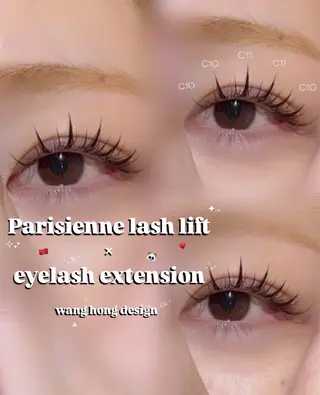 マツエク・マツパ Rinka/束感/L ED/Lカール🎀‎のマツエク・マツパデザイン